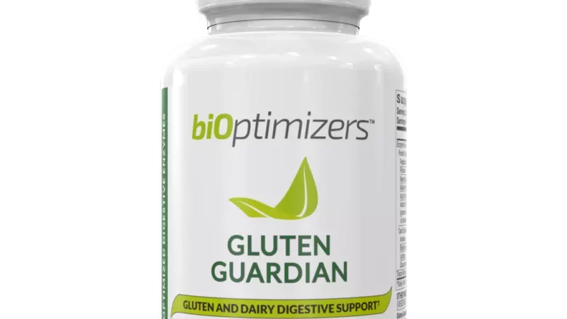 BiOptimizers Gluten Guardian digestive support supplement bottle