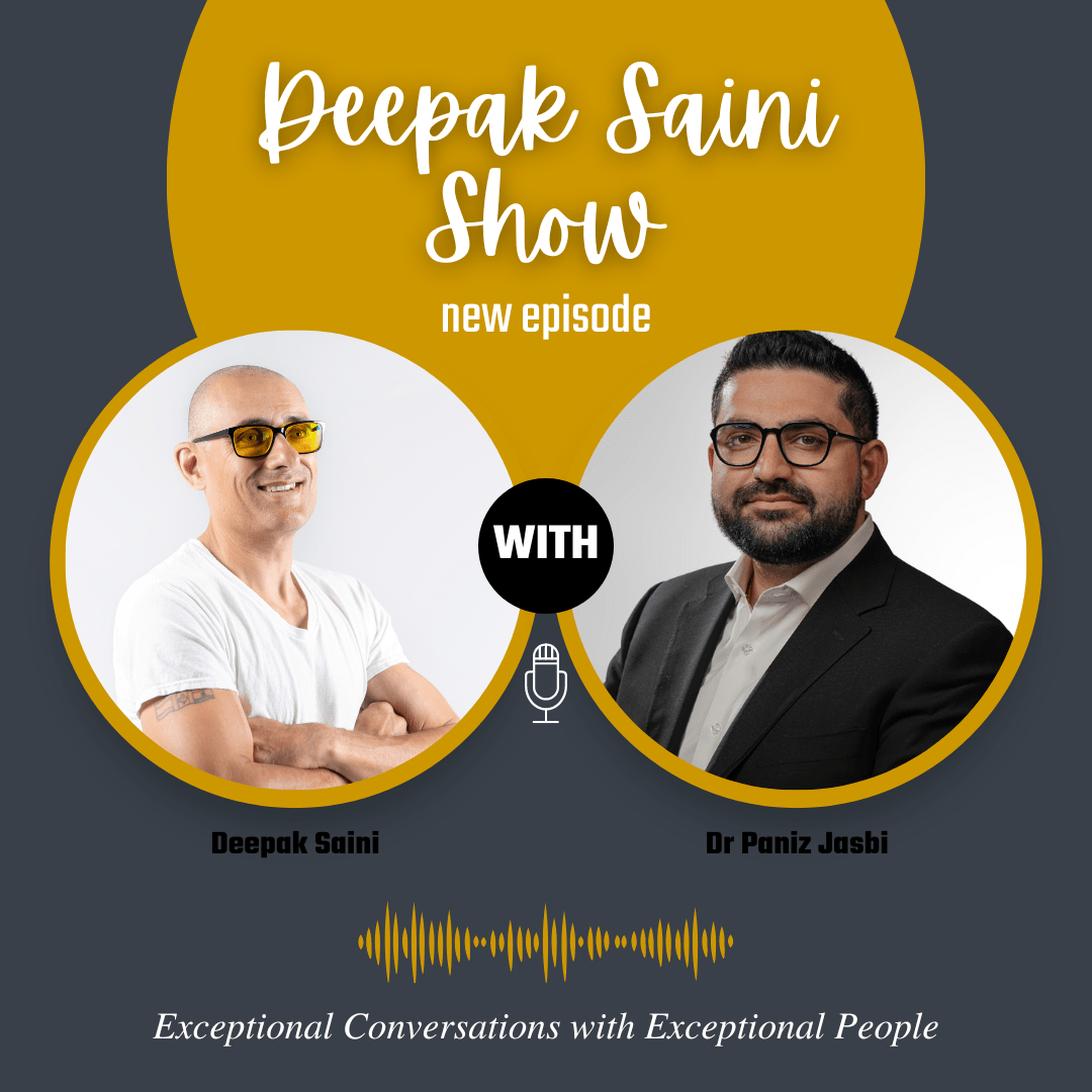 Deepak Saini Show episode featuring Dr. Paniz Jasbi
